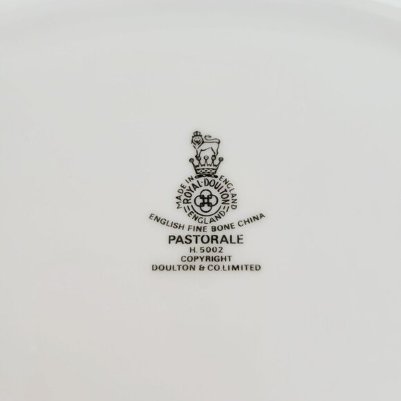 Royal Doulton Pastorale Oval Serving Bowl Floral Band, Vintage c.1970-90 England - Picture 6 of 11